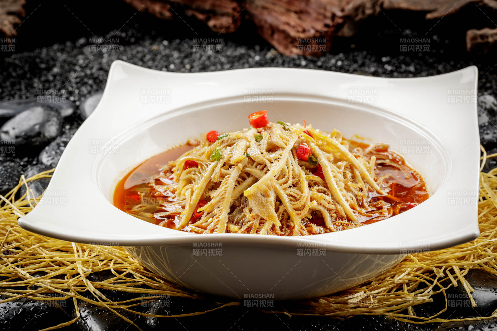 红油椒麻肚丝图片