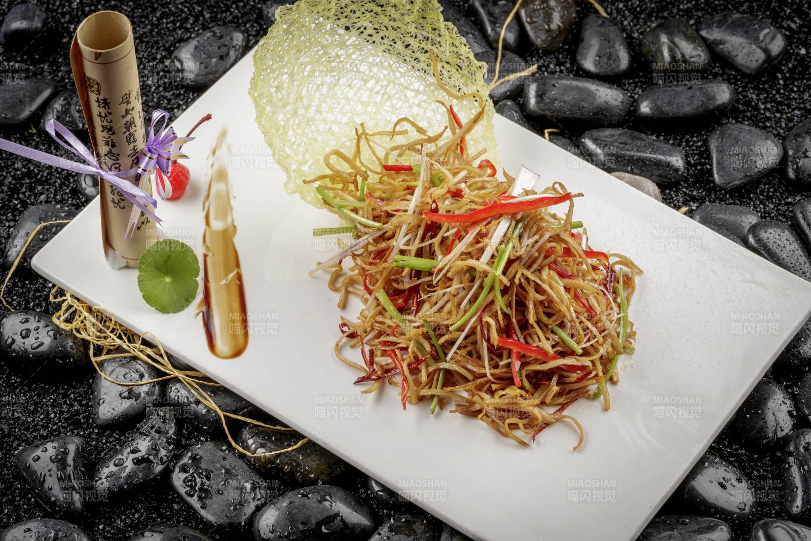 羌爆杏鲍菇图片