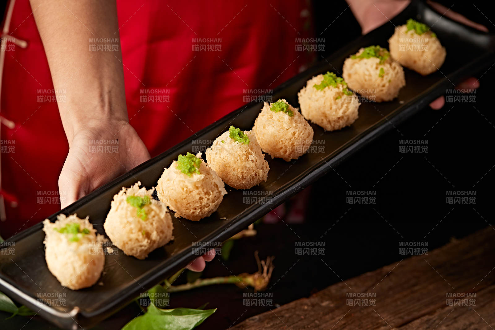 美味香炸面酥蜂窝大虾球图片