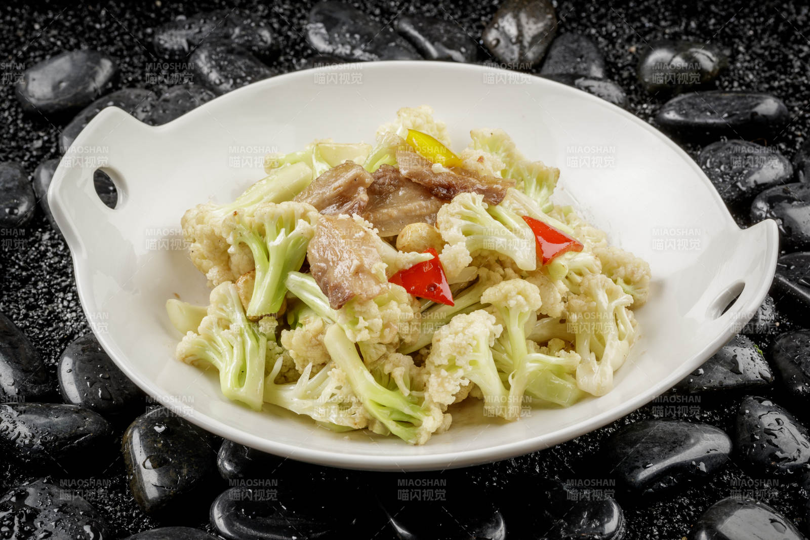 肉炒有机菜花图片