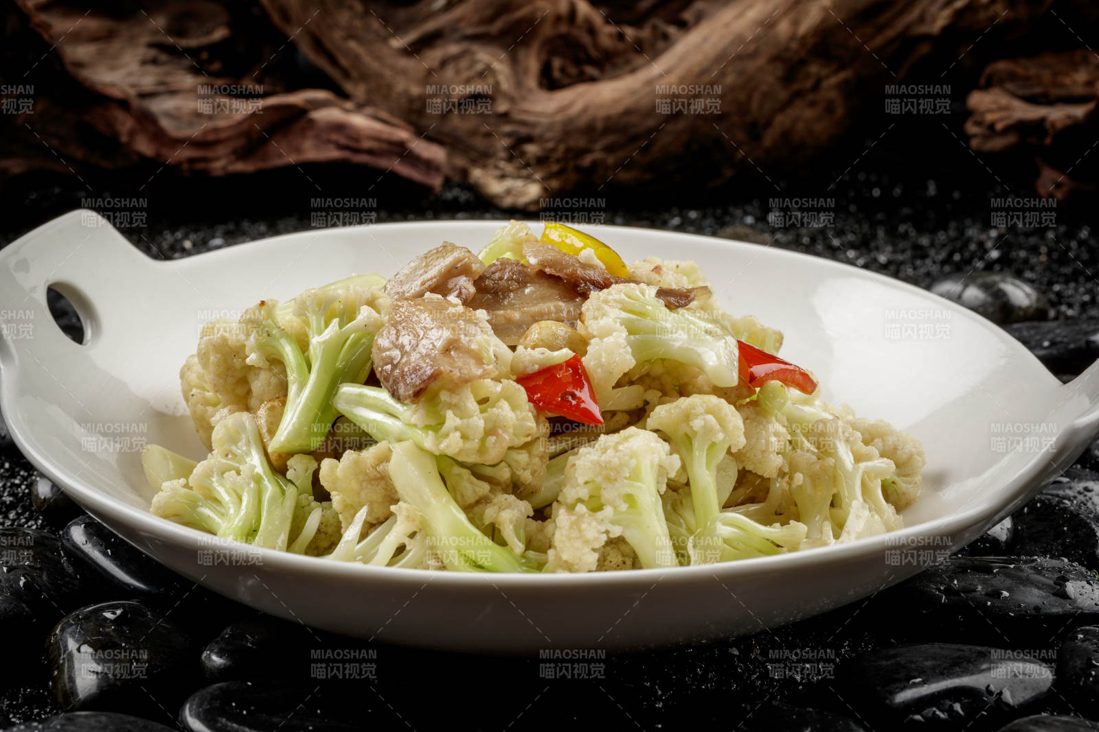 肉炒有机菜花图片