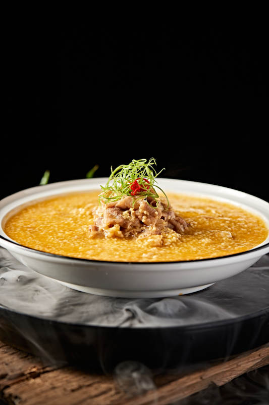 肥牛鲍鱼粒滋补金米粥图片