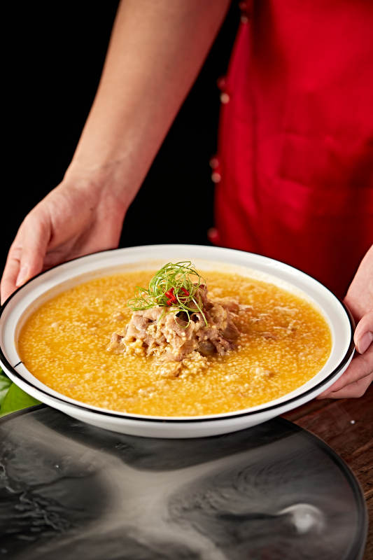 肥牛鲍鱼粒滋补金米粥图片