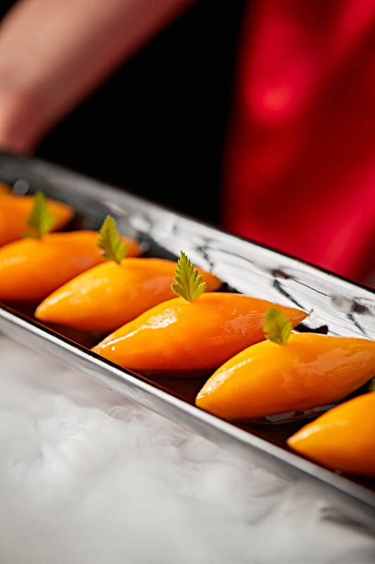 芒果造型浇汁蜂蜜醸红薯图片