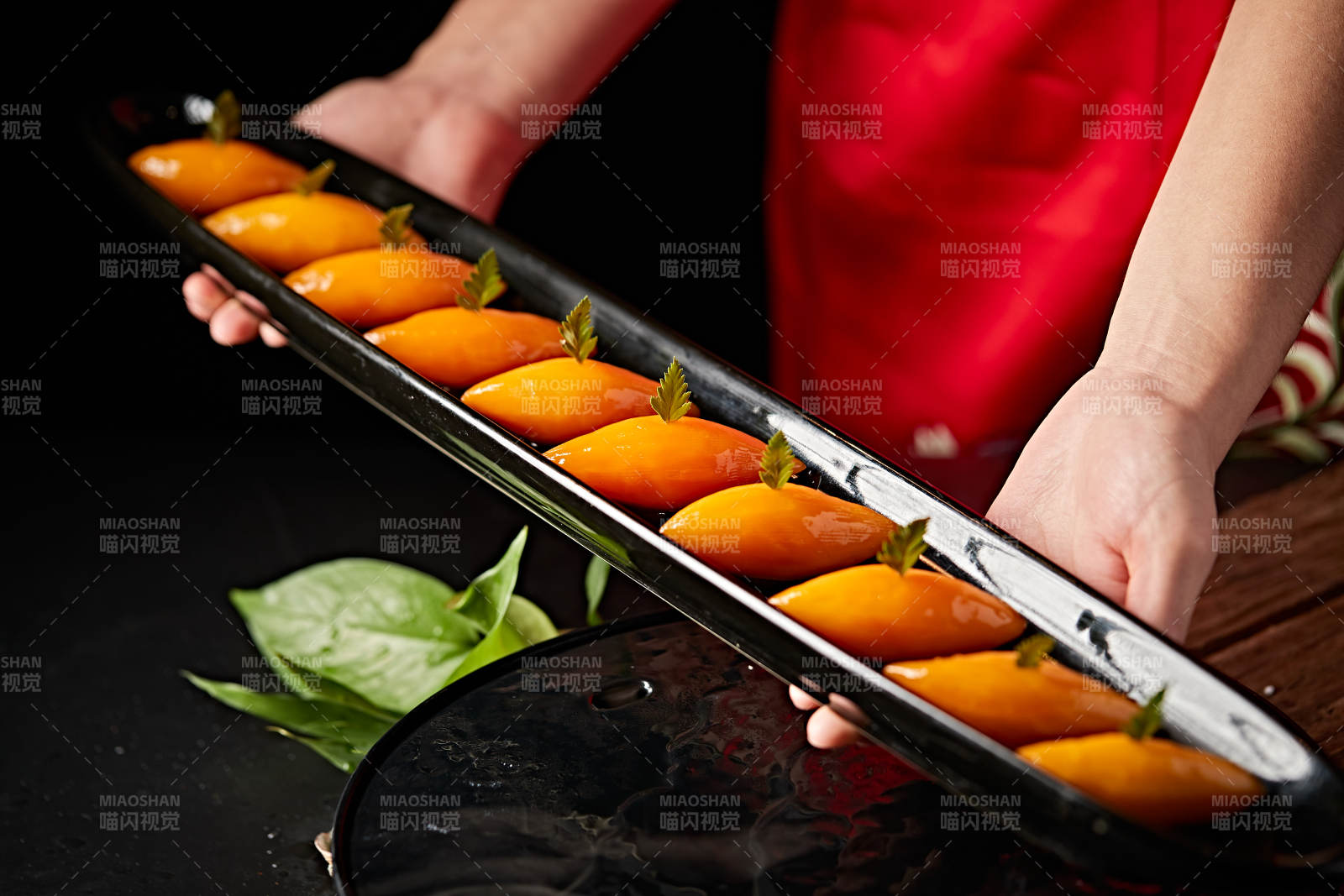 芒果造型浇汁蜂蜜醸红薯图片