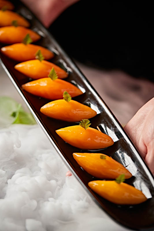 芒果造型浇汁蜂蜜醸红薯图片