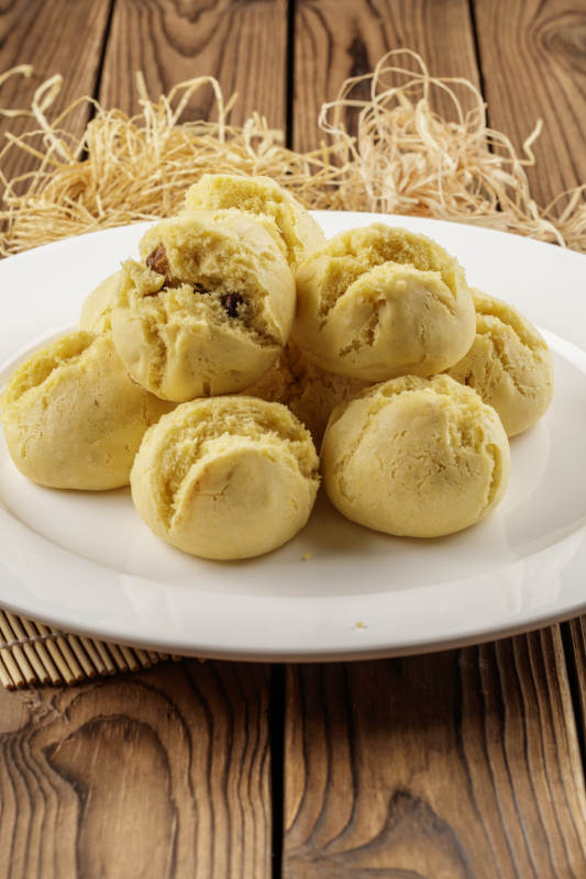 花豆馅黄馍馍图片