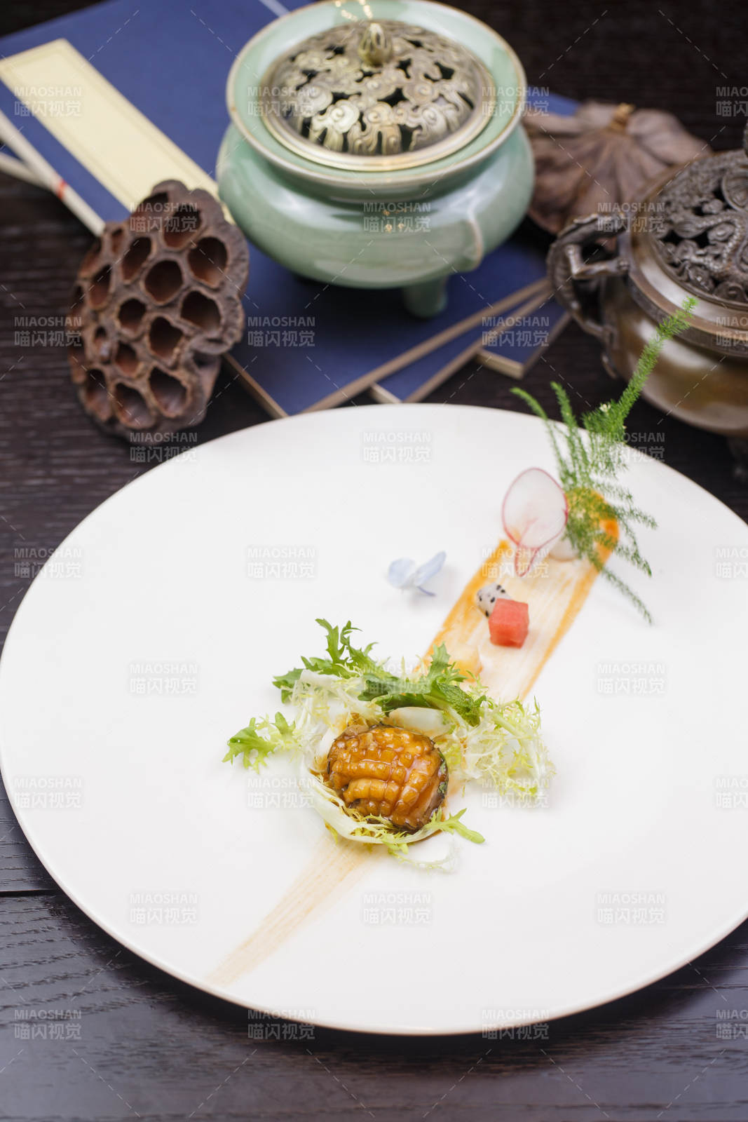 藤椒鸡汁小鲍鱼图片