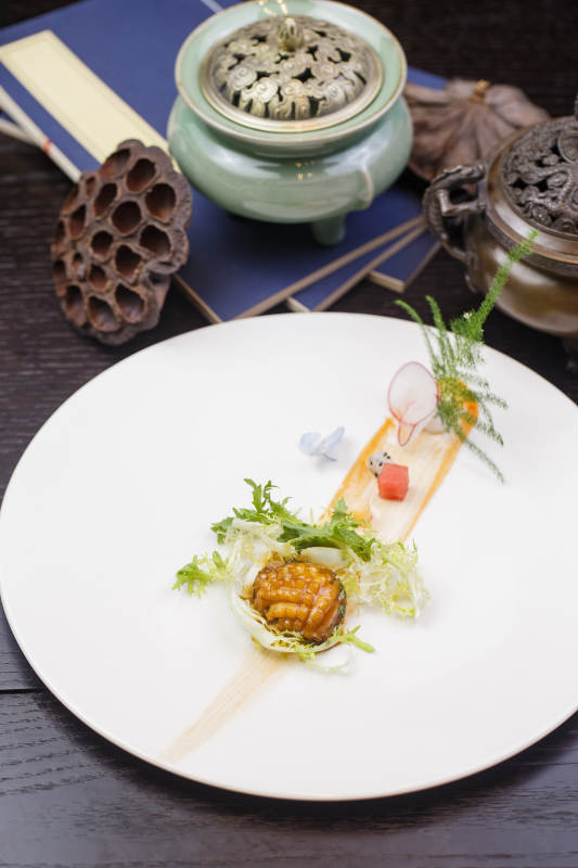 藤椒鸡汁小鲍鱼图片