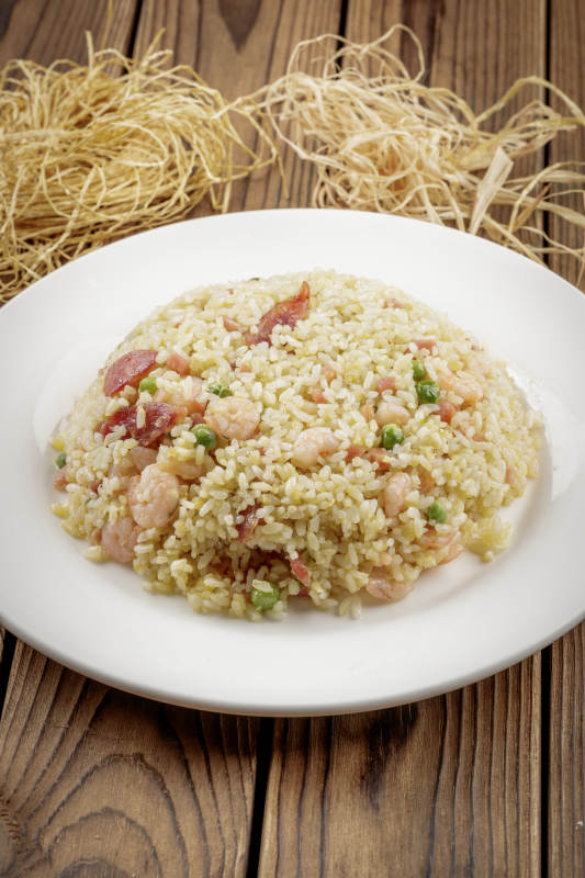 虾仁腊味蛋炒饭图片