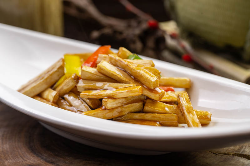 蜜汁焗杏鲍菇图片