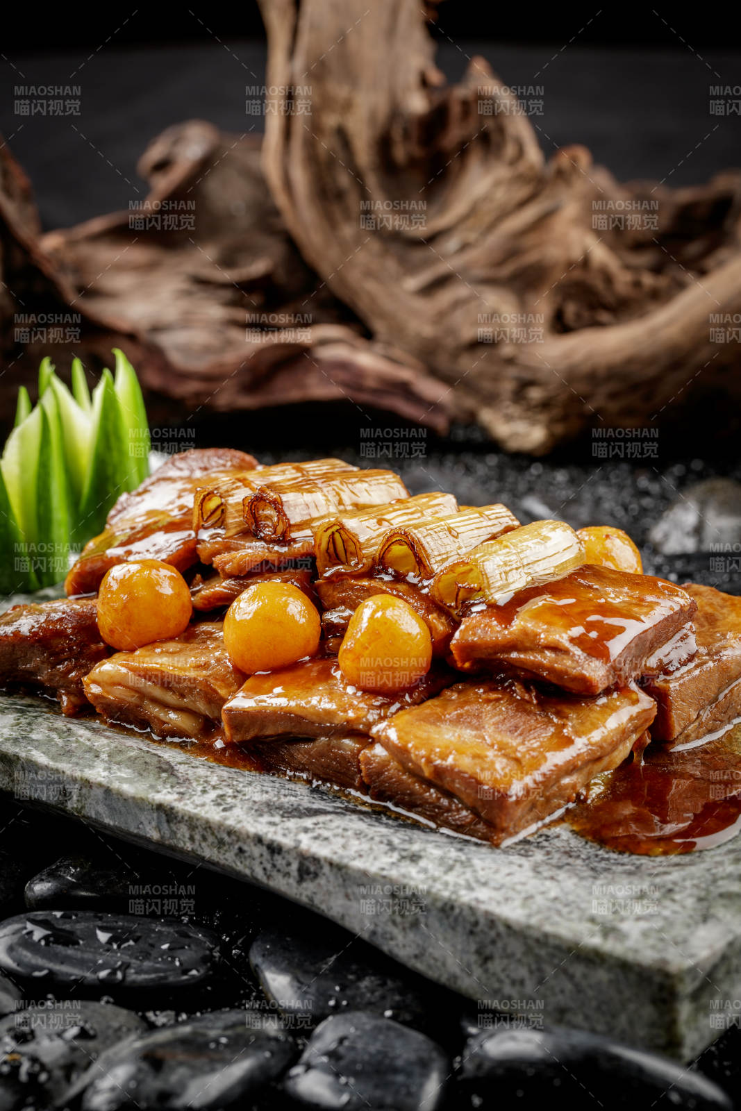 融合味葱烧羊排图片