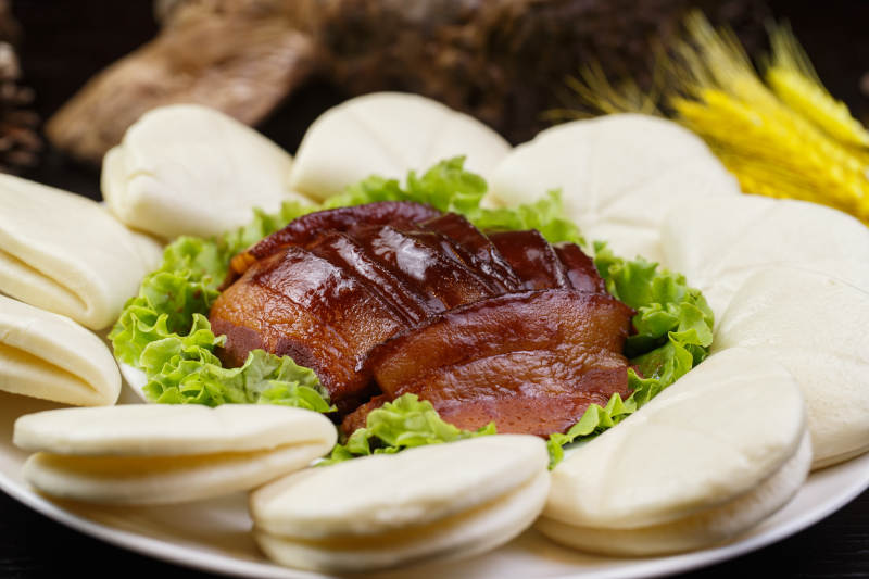 金牌扣肉加花馍图片