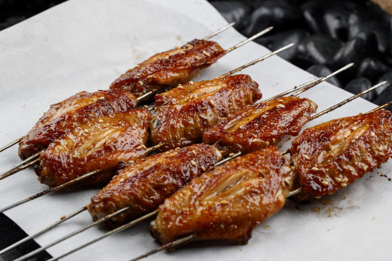 锦州烧烤蜜汁烤鸡翅图片