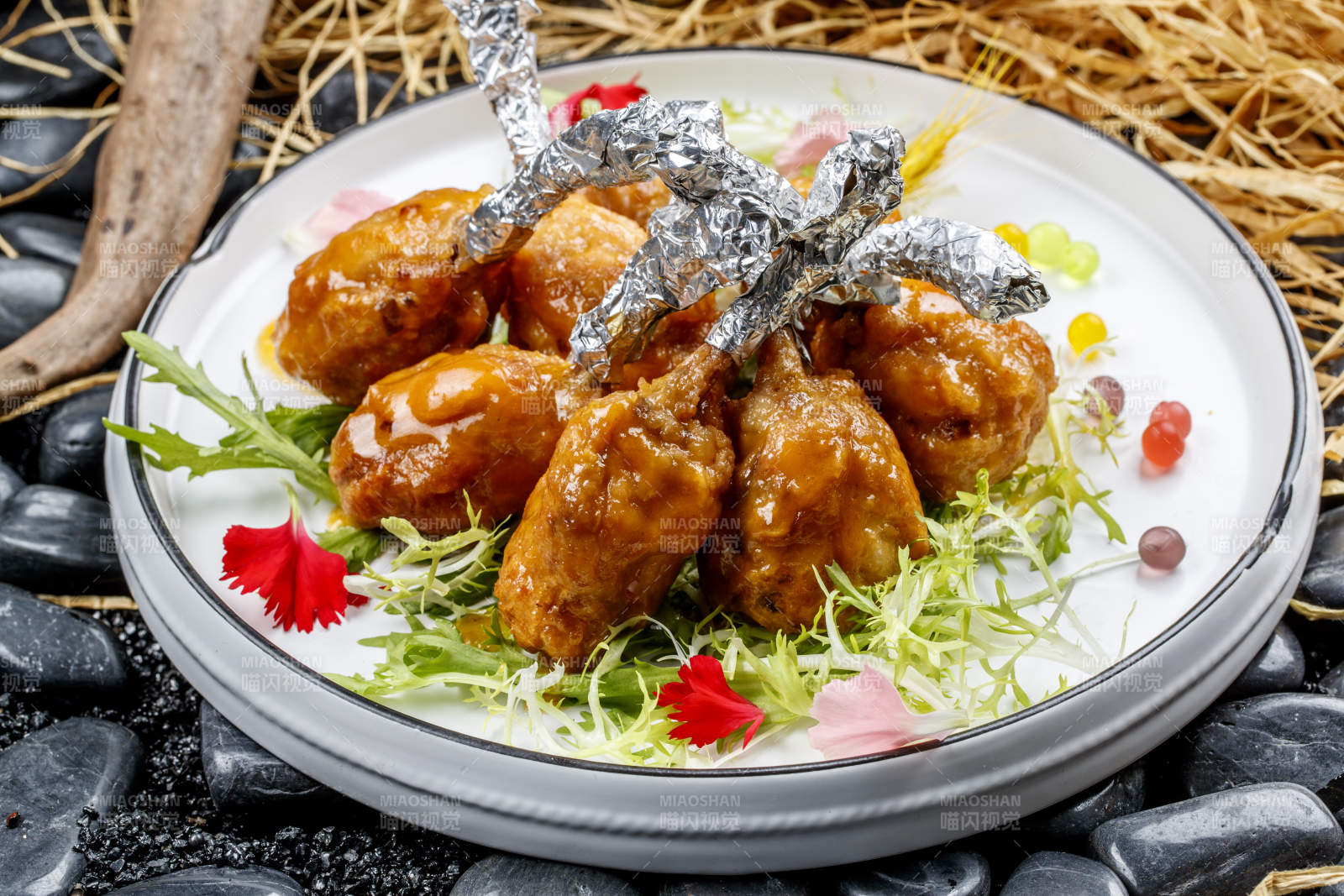 分子菜翅根炸什锦图片