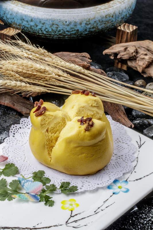 开花黄馍馍图片