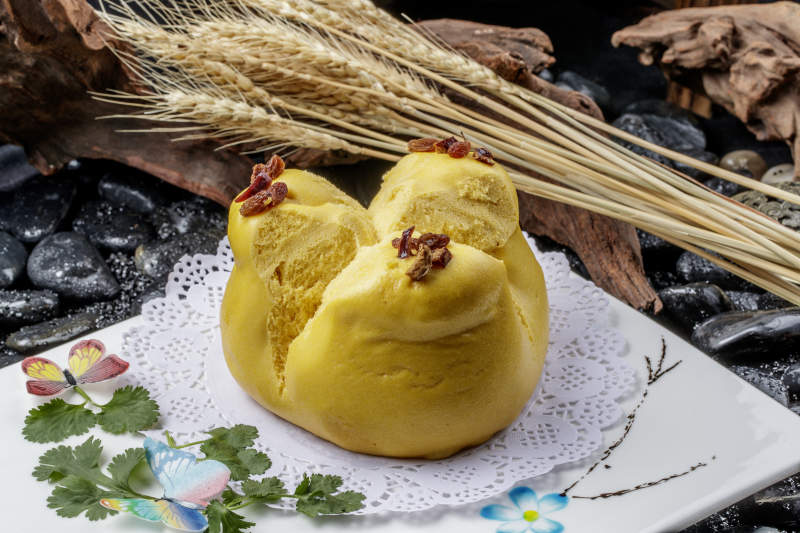 开花黄馍馍图片