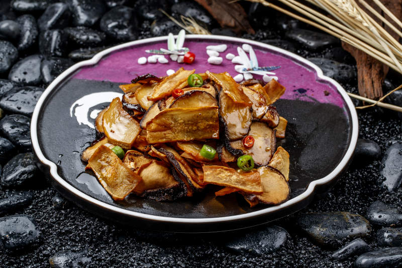 XO酱爆双菇香菇杏鲍菇图片