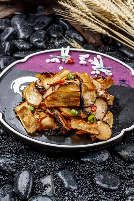 XO酱爆双菇香菇杏鲍菇图片