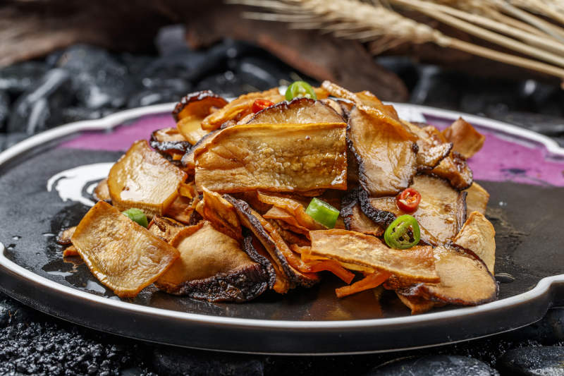 XO酱爆双菇香菇杏鲍菇图片