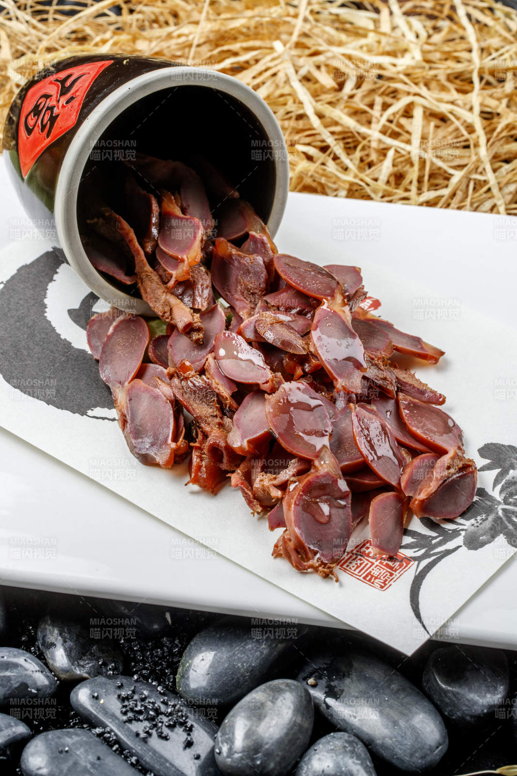 卤味鸡胗片图片