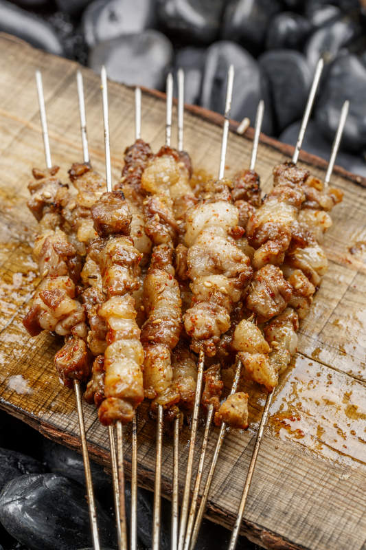 锦州烧烤羊肉串图片