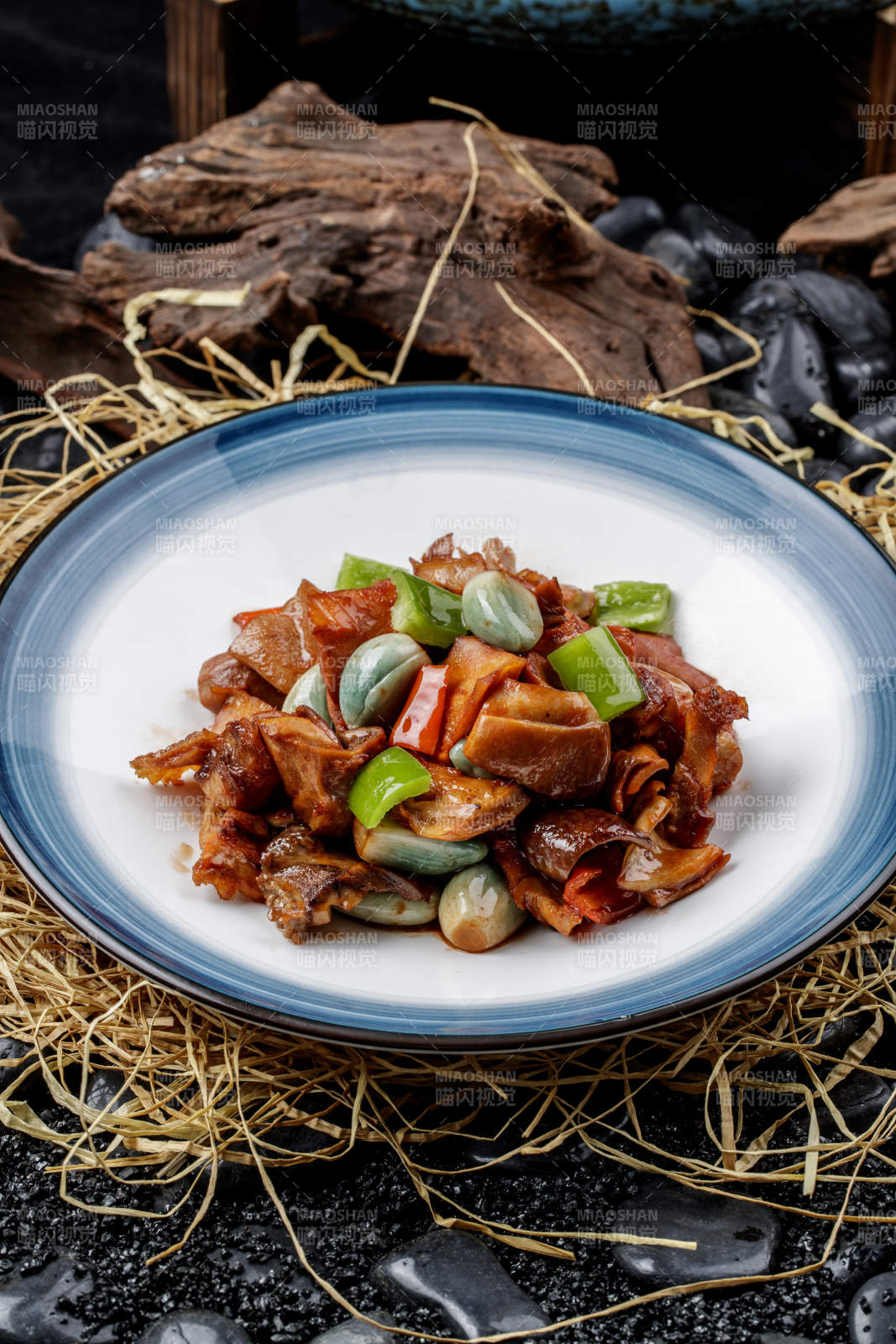 腊八蒜烧猪肚图片