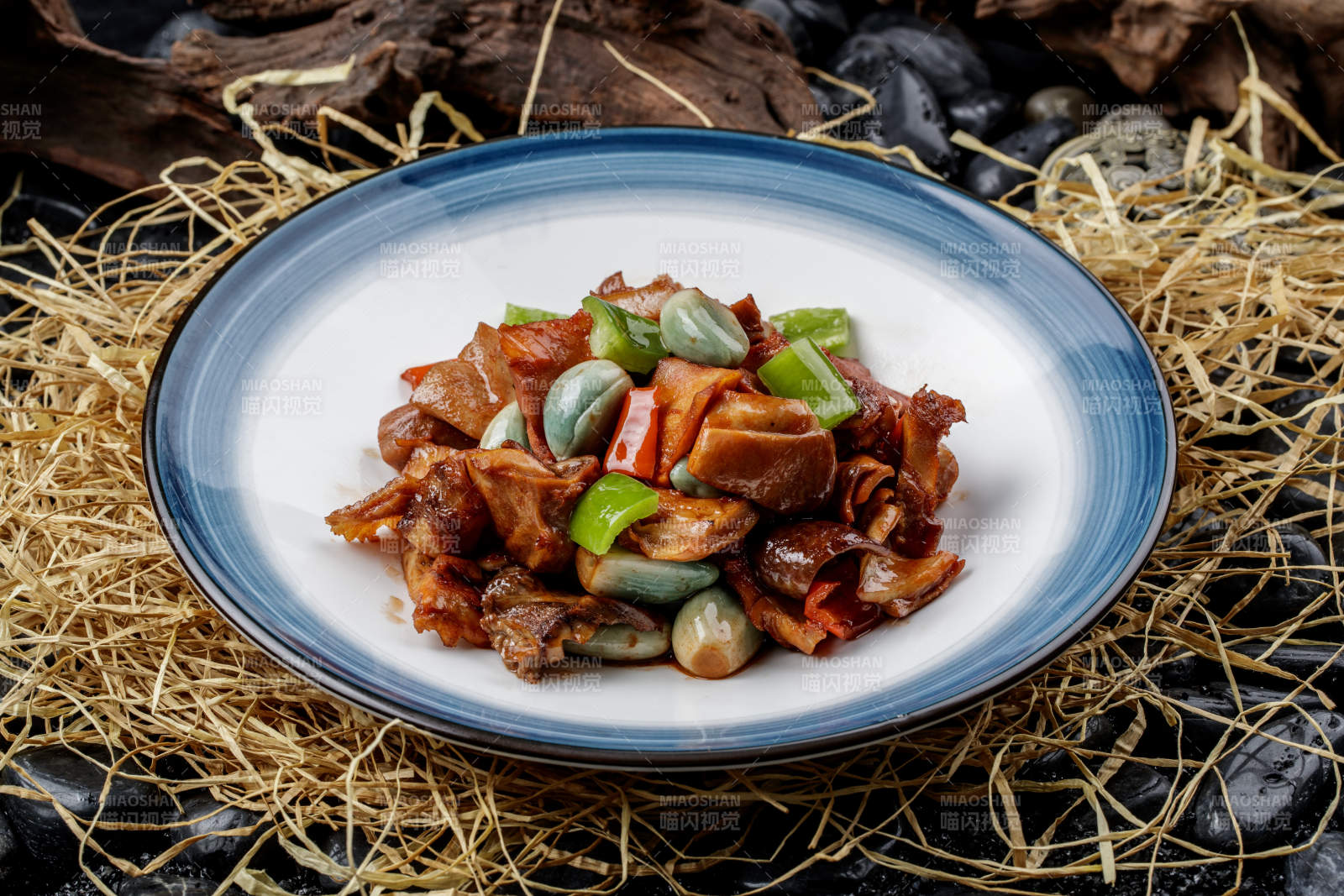腊八蒜烧猪肚图片