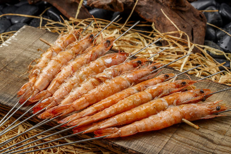 锦州烧烤串烤大明虾图片