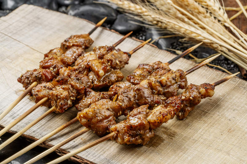 锦州烧烤炭烤羊肉筋图片