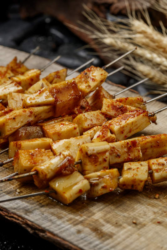 锦州烧烤炭烤羊板筋图片