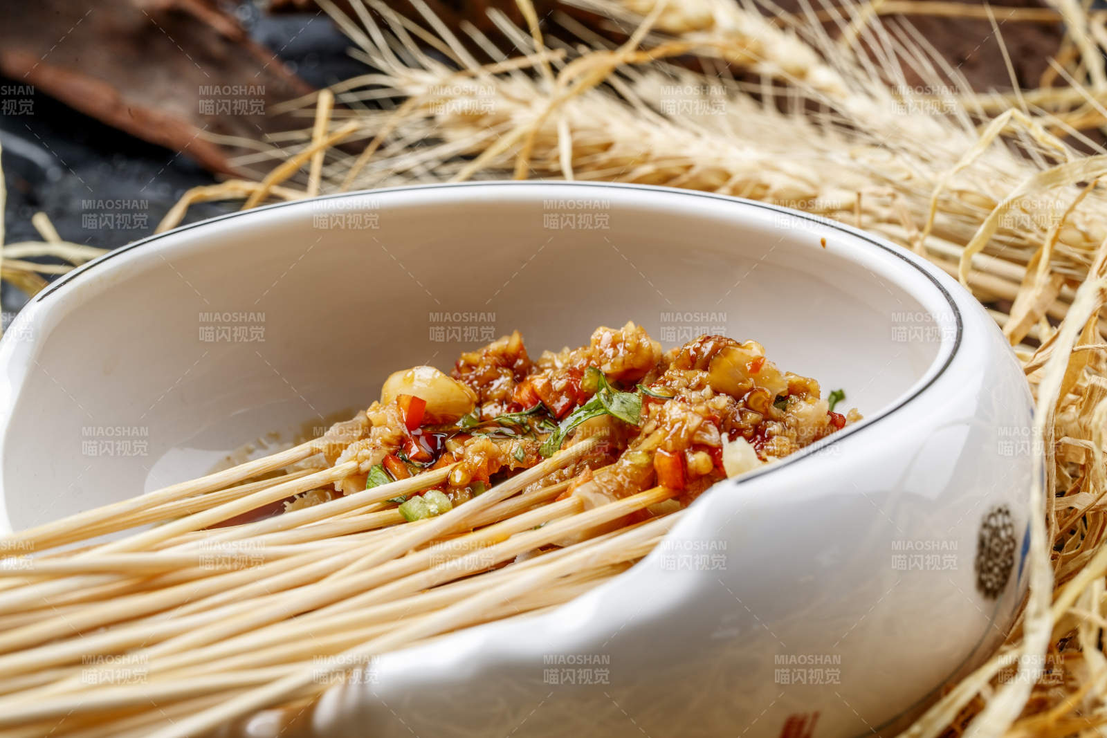 把把串蒜香金钱肚串图片