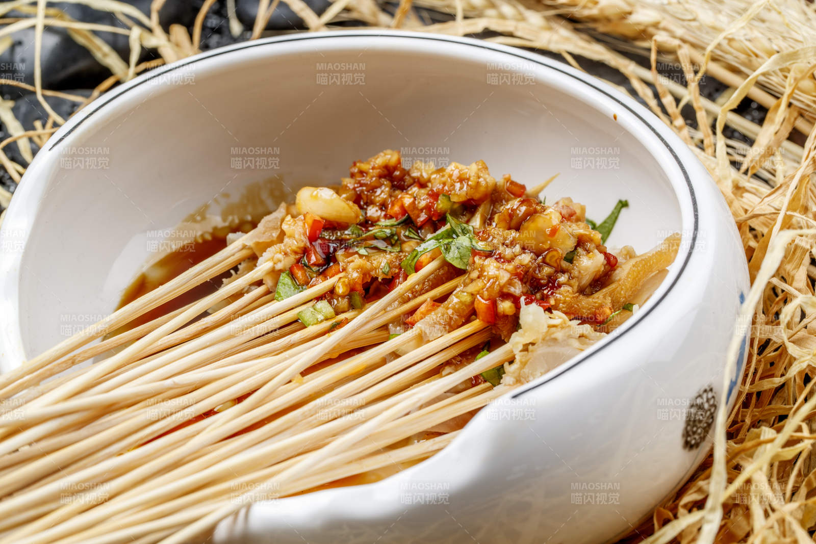 把把串蒜香金钱肚串图片