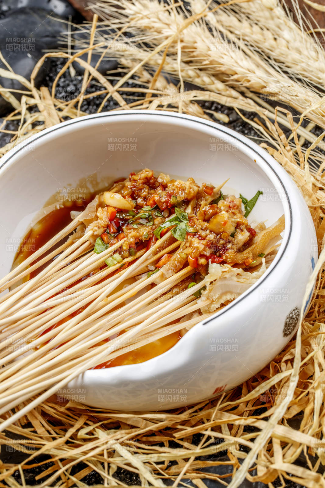 把把串蒜香金钱肚串图片