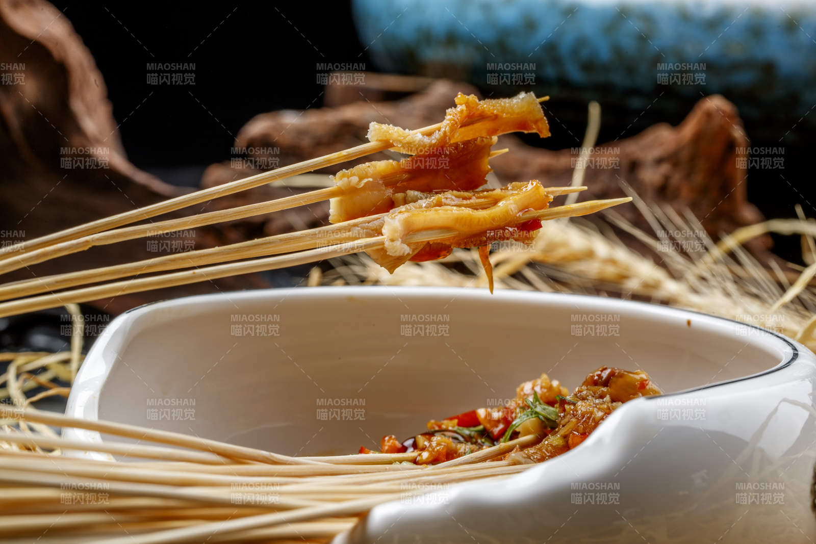 把把串蒜香金钱肚串图片