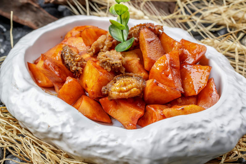 土豆块烧鲍鱼图片