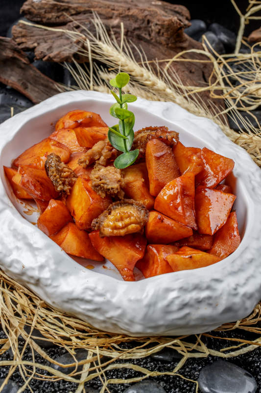 土豆块烧鲍鱼图片