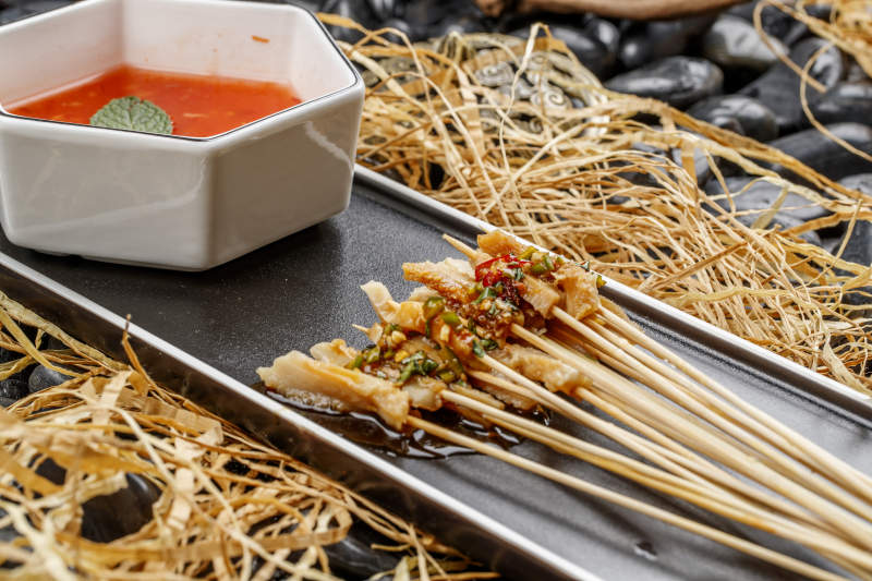 重庆麻辣串毛肚小串图片