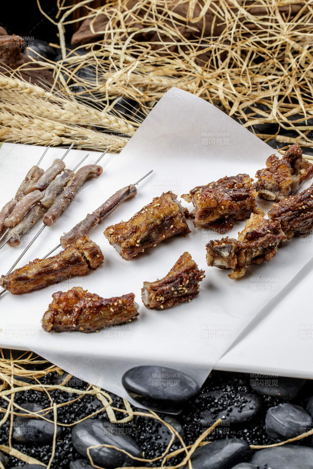 锦州烧烤炭烤羊鞭羊尾图片
