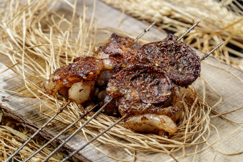 锦州烧烤炭烤羊腰子图片