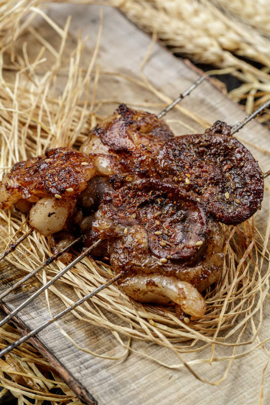 锦州烧烤炭烤羊腰子图片