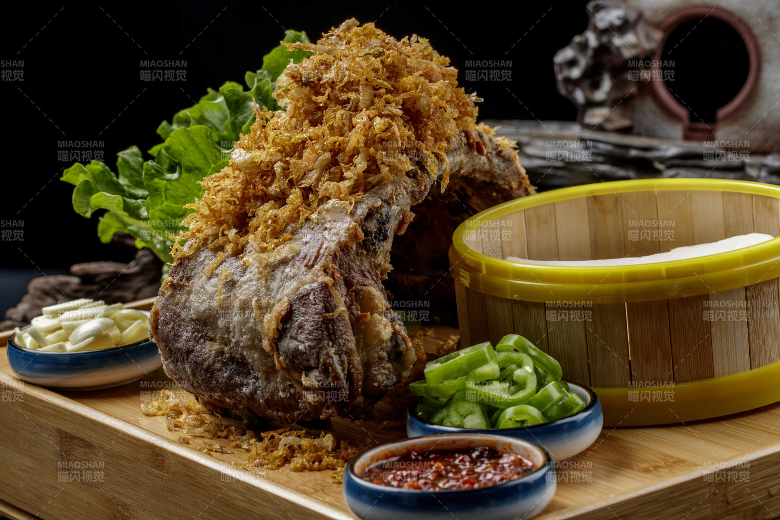 锦州烧烤炭烤羊排卷饼图片