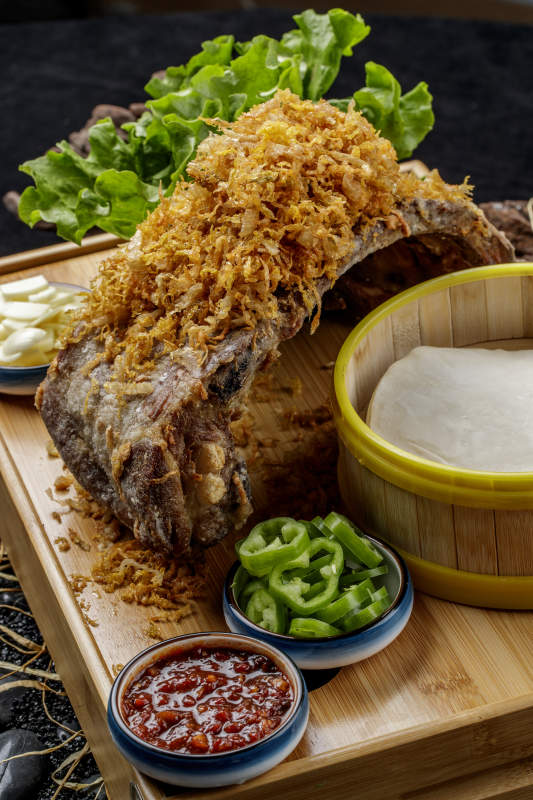 锦州烧烤炭烤羊排卷饼图片