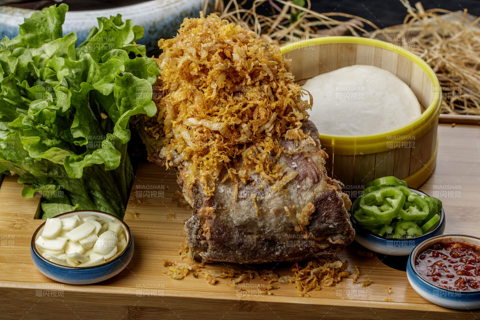 锦州烧烤炭烤羊排卷饼图片