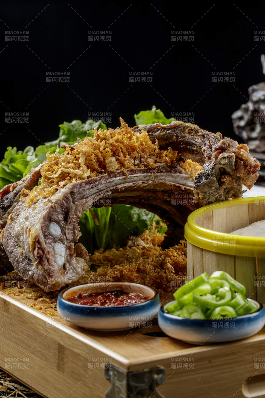 锦州烧烤炭烤羊排卷饼图片