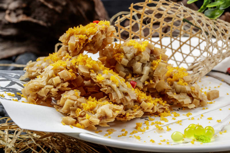 香酥麦片炸里脊图片