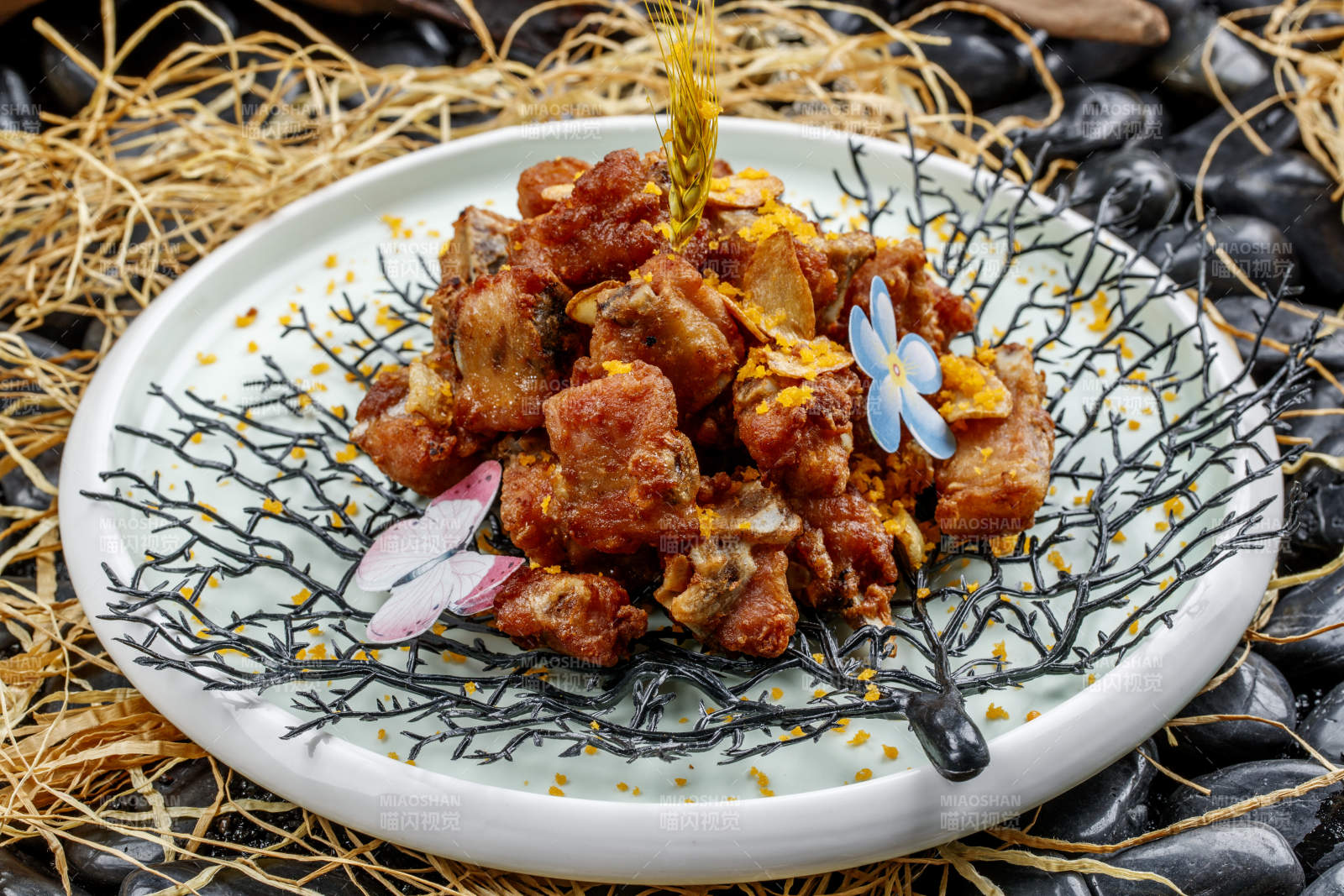 香煎蒜香鸡块图片