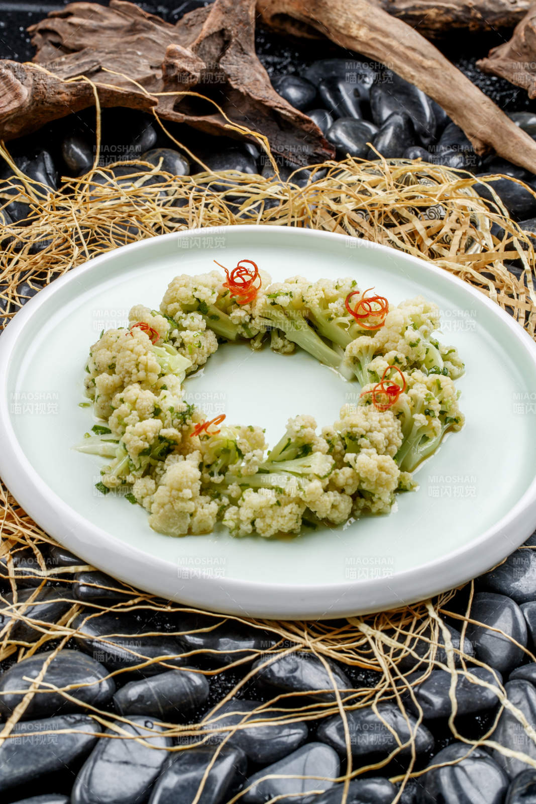 清炒有机花椰菜图片