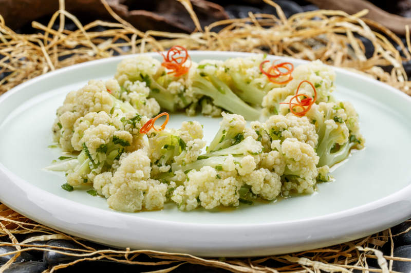 清炒有机花椰菜图片