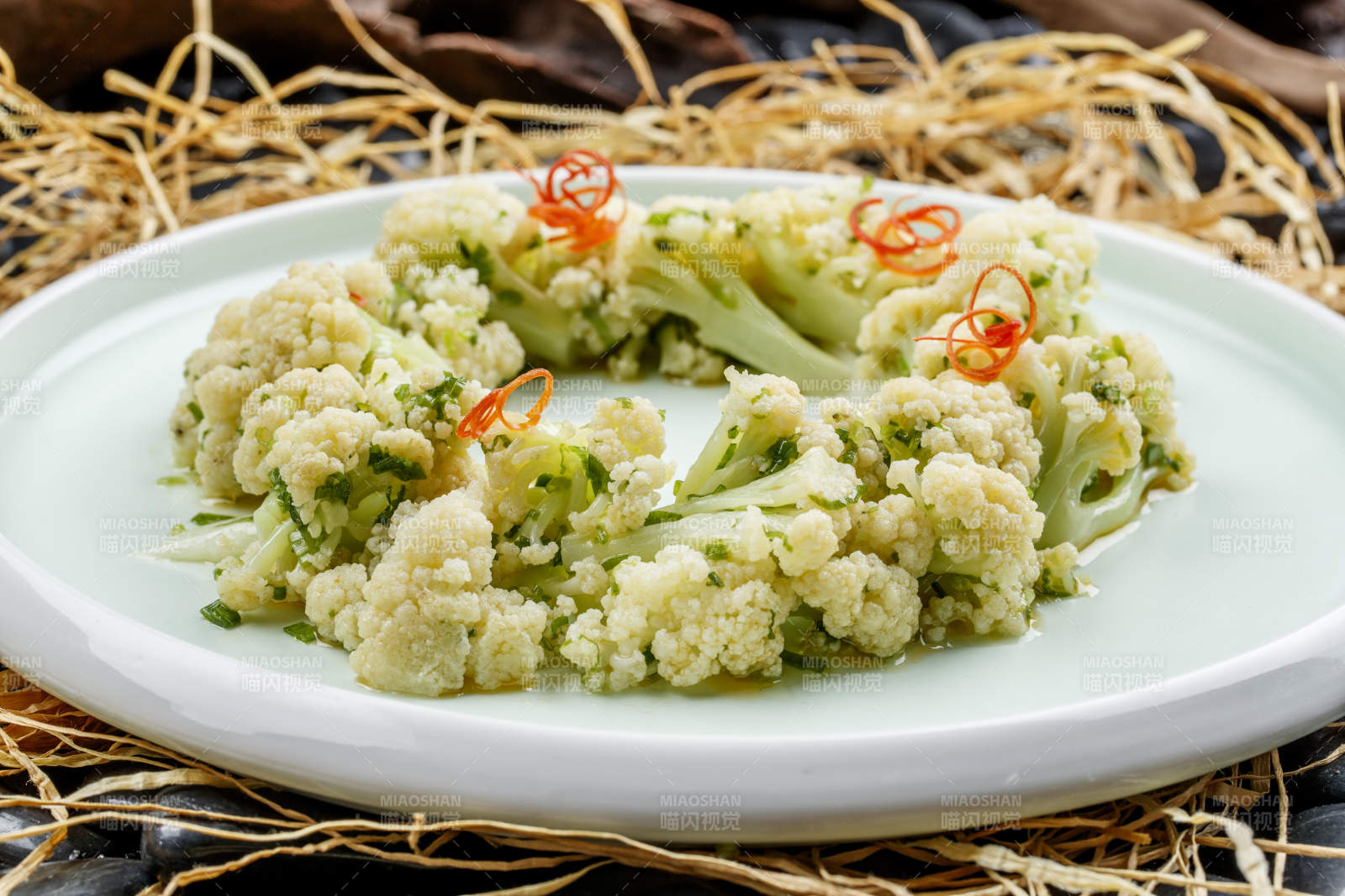 清炒有机花椰菜图片